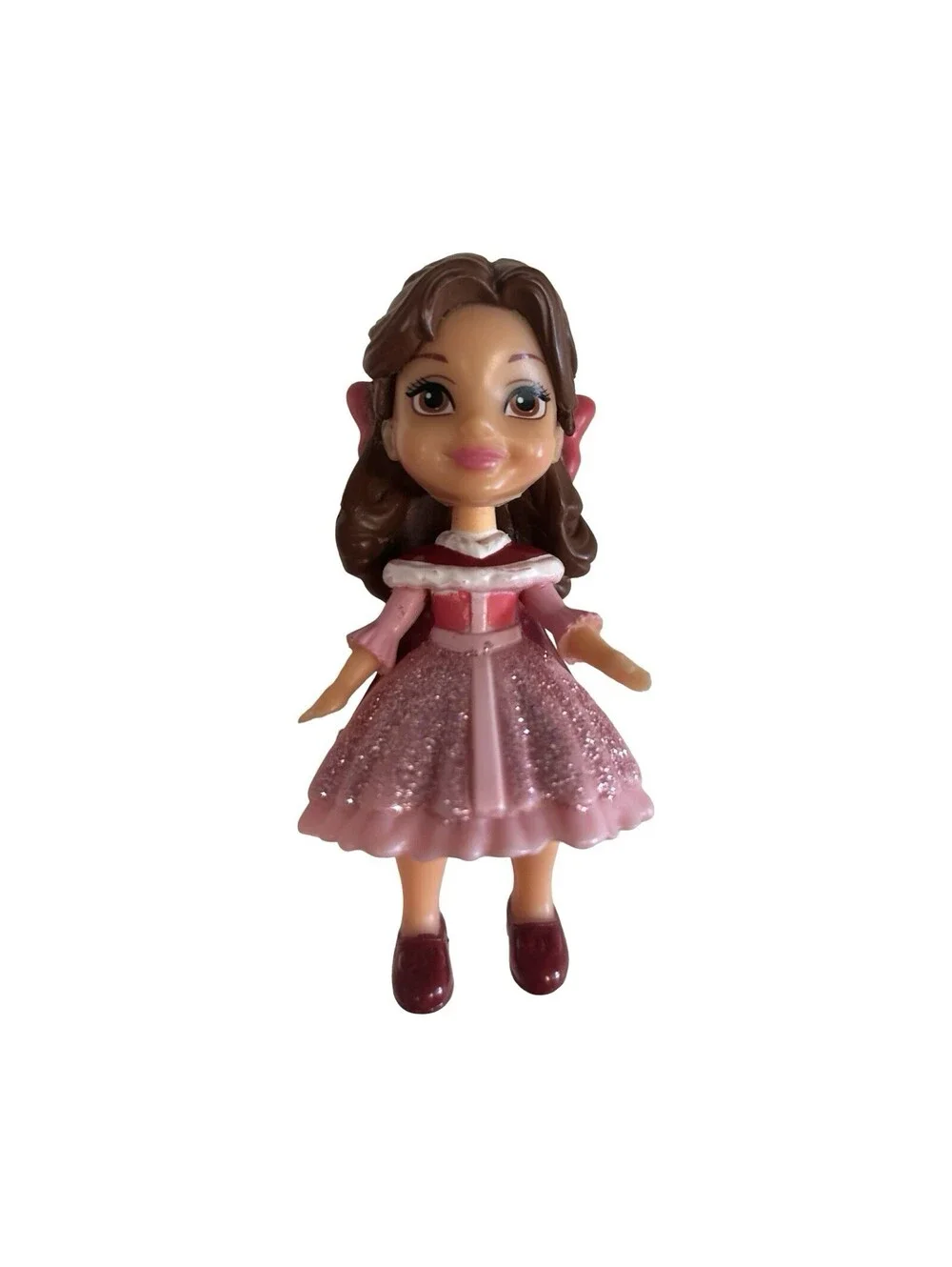 Disney Princess Belle Mini Toddler Doll Glitter 3.5
